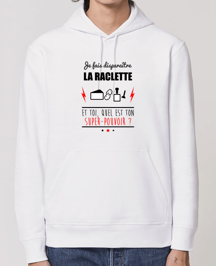 Sudadera Essential con capucha unisex  Drummer Je fais disporaître la raclette et toi, quel est ton super-pouvoir ? Par Benichan