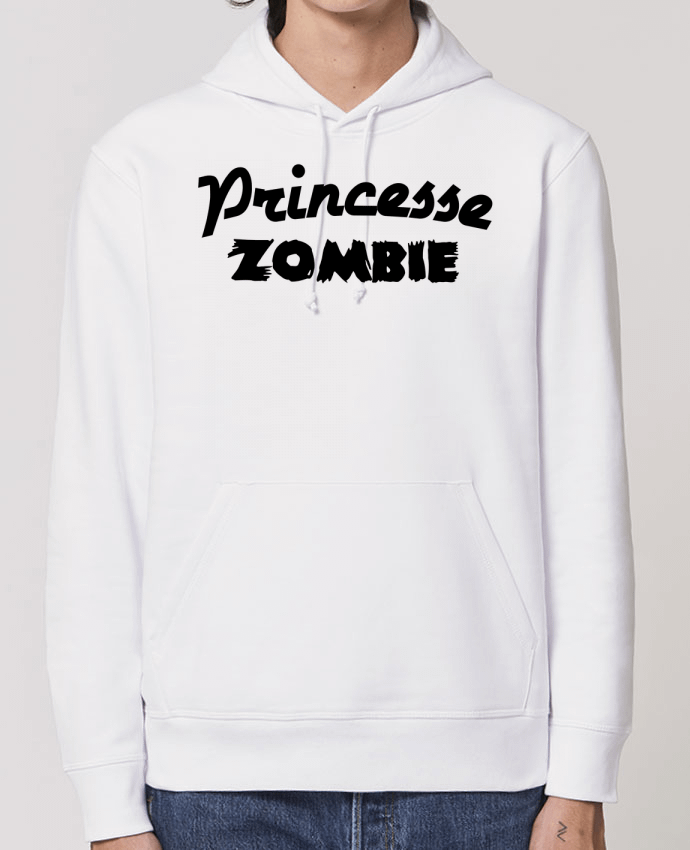 Sweat-Shirt Capuche Essentiel Unisexe Drummer Princesse Zombie Par L'Homme Sandwich