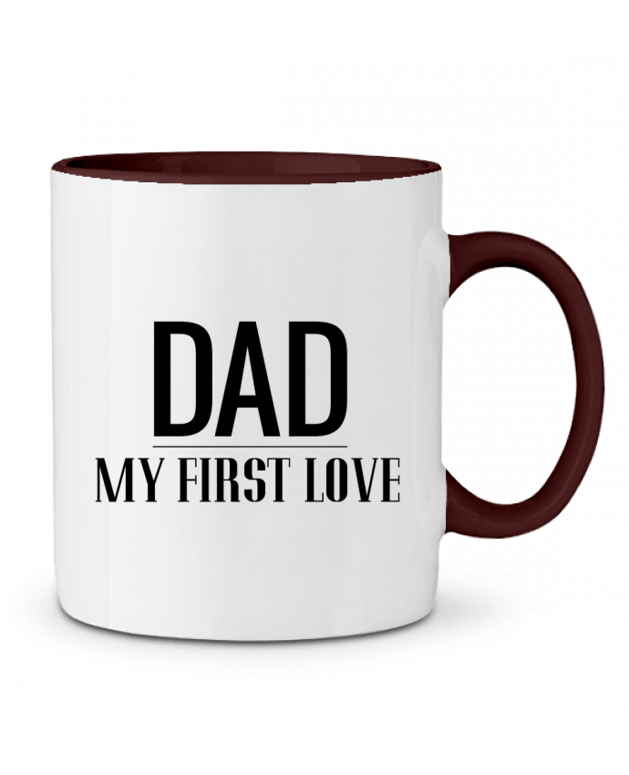 Mug bicolore Dad my first love tunetoo