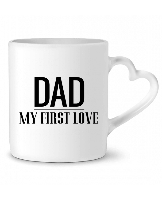 Taza Corazón Dad my first love por tunetoo