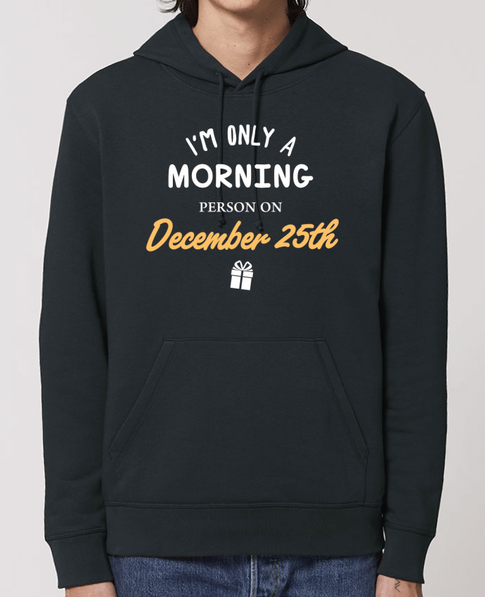 Essential unisex hoodie sweatshirt Drummer Christmas - Morning person on December 25th Par tunetoo