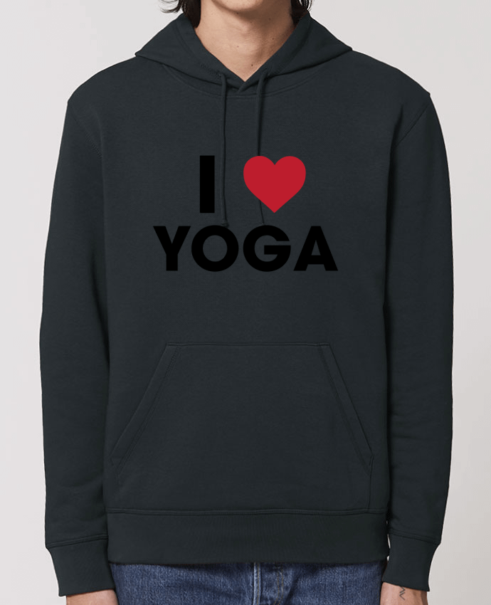 Essential unisex hoodie sweatshirt Drummer I love yoga Par tunetoo
