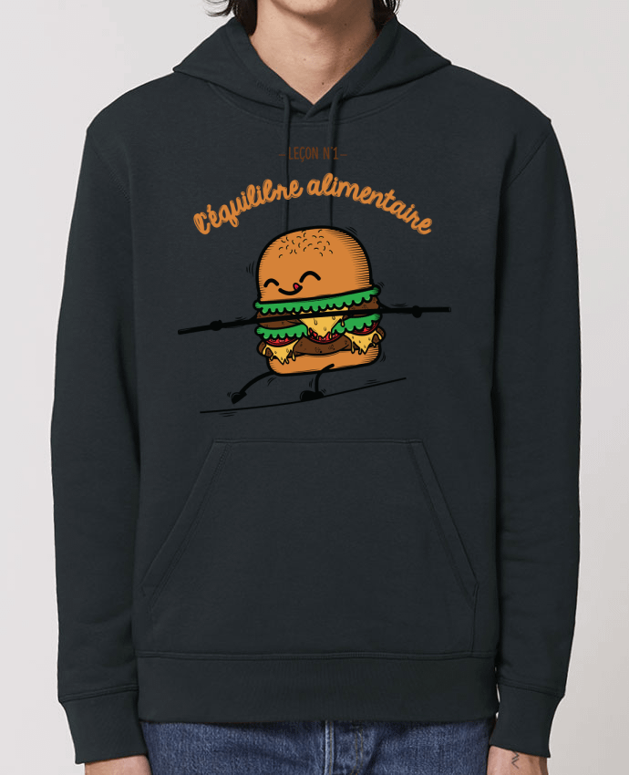 Essential unisex hoodie sweatshirt Drummer Equilibre alimentaire Par PTIT MYTHO