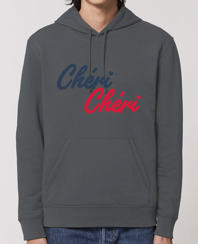 Essential unisex hoodie sweatshirt Drummer Chéri Chéri Par tunetoo