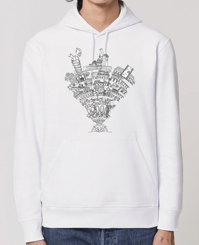 Sudadera Essential con capucha unisex  Drummer Perintzia invisible city Par Jugodelimon