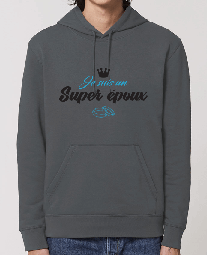 Essential unisex hoodie sweatshirt Drummer Je suis un super époux Par tunetoo