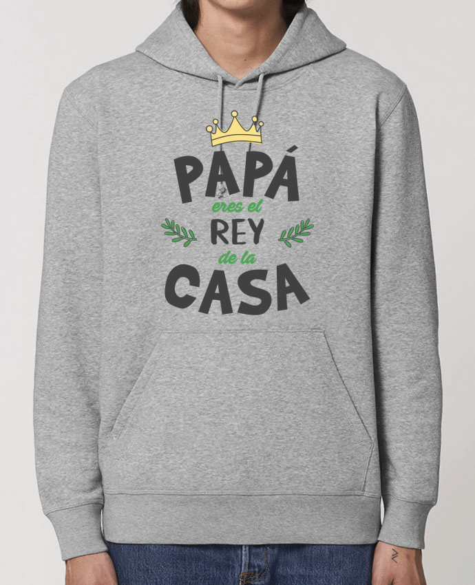 Sweat-Shirt Capuche Essentiel Unisexe Drummer Papá eres el rey de la casa Par tunetoo