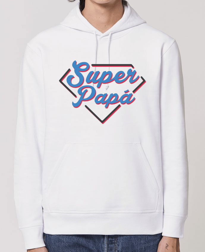 Essential unisex hoodie sweatshirt Drummer Super papá Par tunetoo