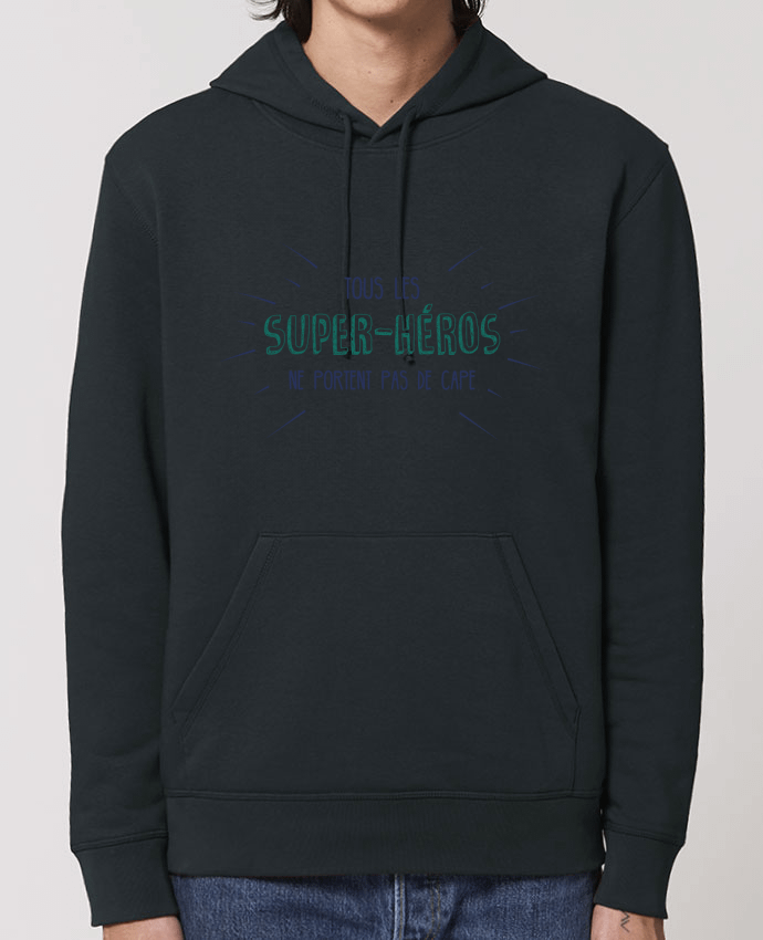 Essential unisex hoodie sweatshirt Drummer Les super-héros ne portent pas de cape Par tunetoo
