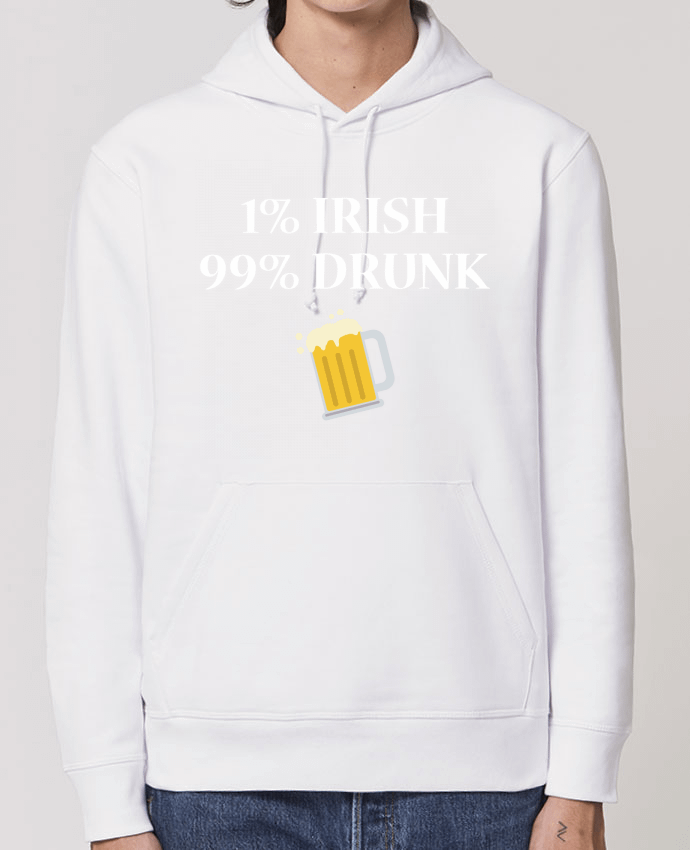 Essential unisex hoodie sweatshirt Drummer 1% Irish 99% Drunk Par tunetoo