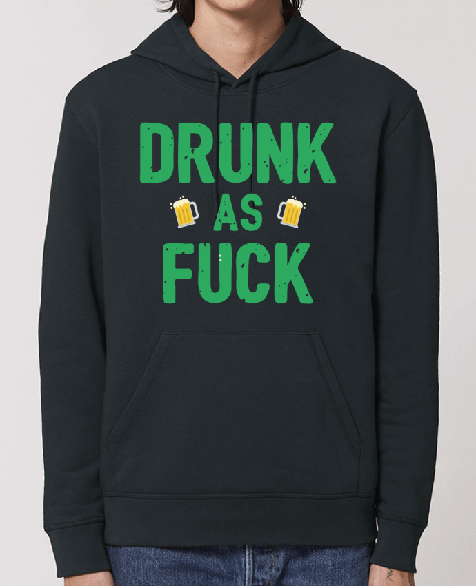 Essential unisex hoodie sweatshirt Drummer Drunk as fuck Par tunetoo