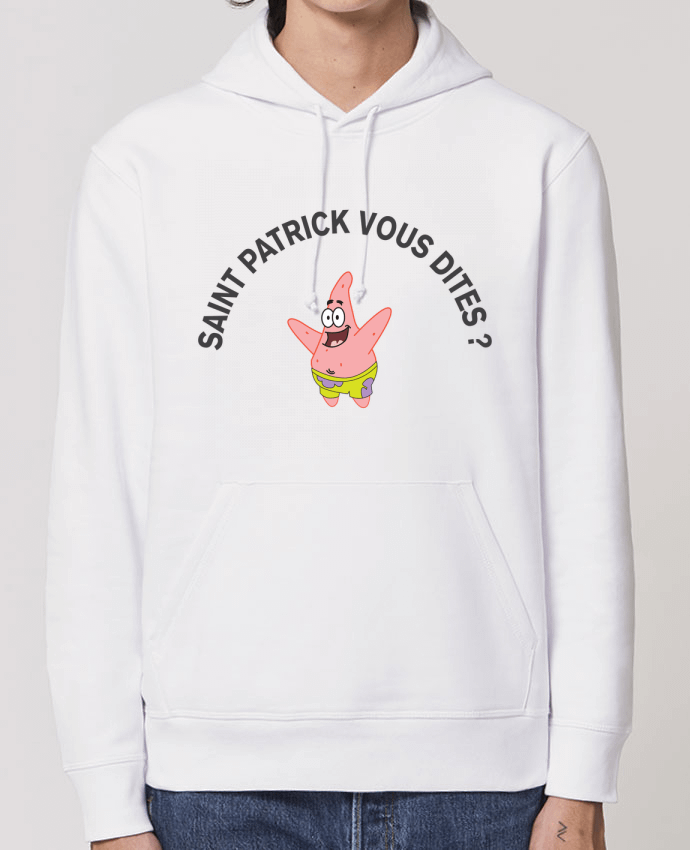 Sweat-Shirt Capuche Essentiel Unisexe Drummer Saint Patrick vous dites? Par tunetoo