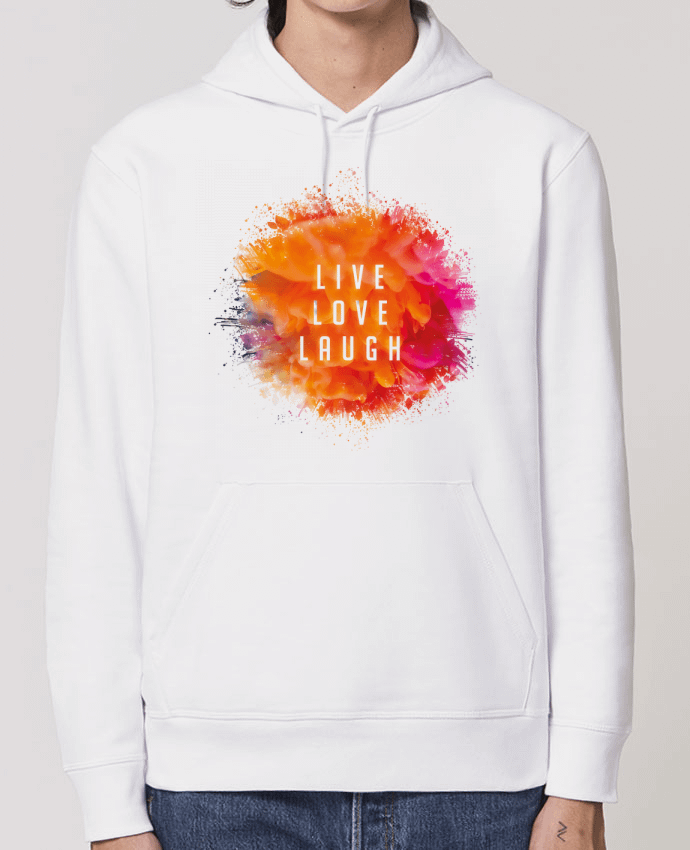 Sudadera Essential con capucha unisex  Drummer Live Love Laugh Par Sonia Diao