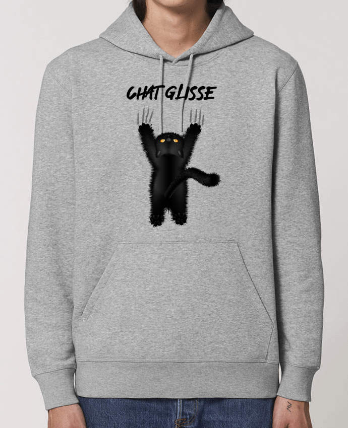 Sweat-Shirt Capuche Essentiel Unisexe Drummer Chat Glisse Par Nathéo