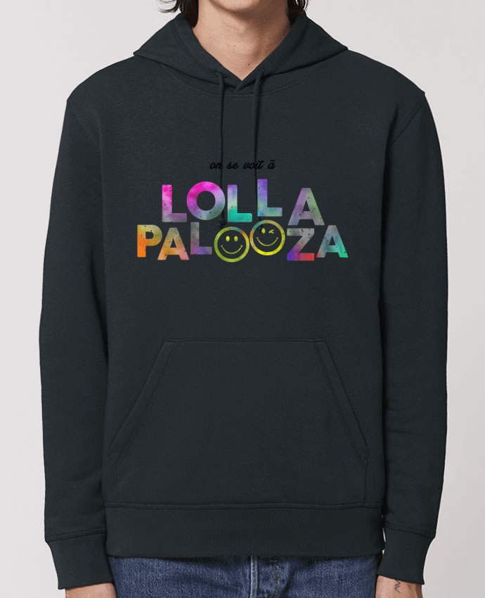 Essential unisex hoodie sweatshirt Drummer On se voit à Lollapalooza Par tunetoo