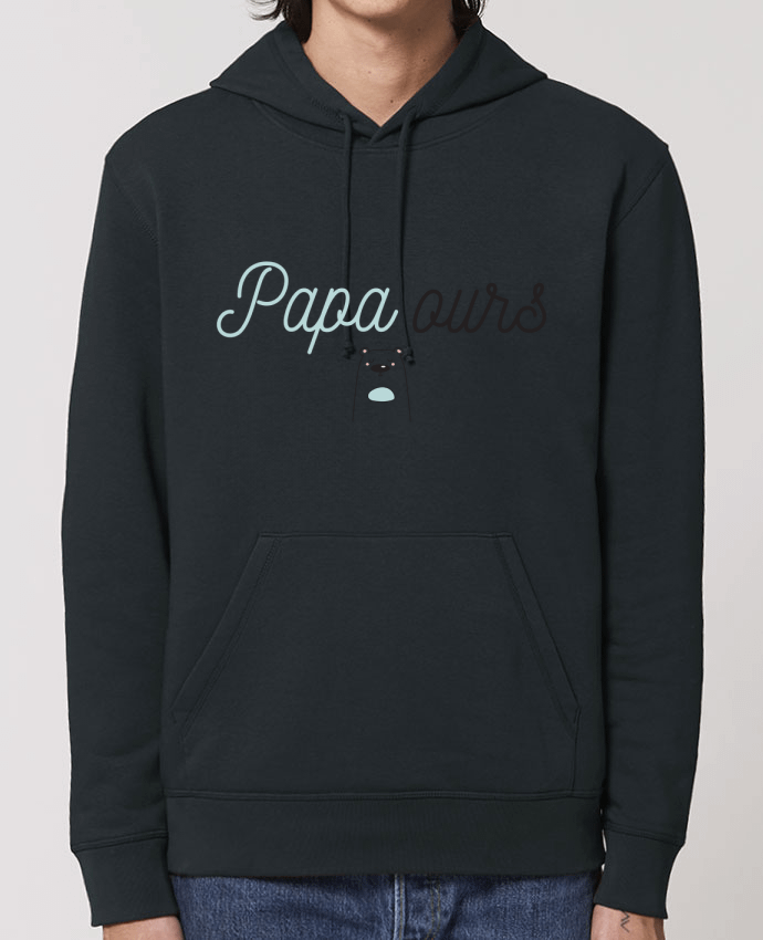 Essential unisex hoodie sweatshirt Drummer Papa ours Par tunetoo