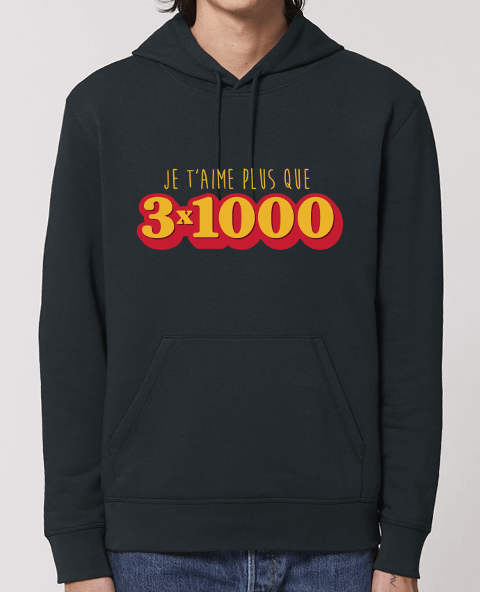 Essential unisex hoodie sweatshirt Drummer Je t'aime plus que 3 x 1000 - Avengers Par tunetoo