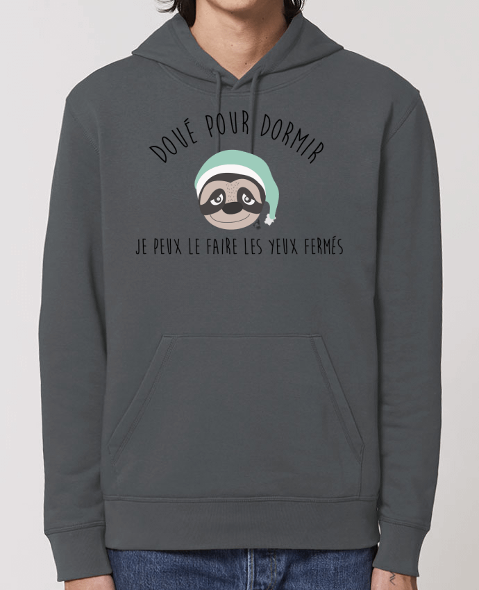Essential unisex hoodie sweatshirt Drummer Doué pour dormir Par jorrie