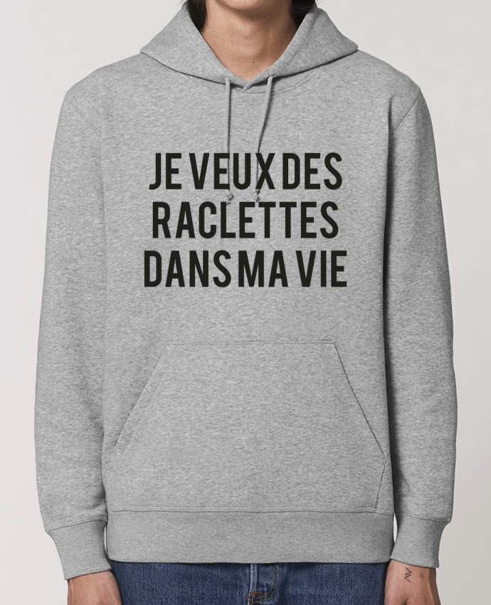 Essential unisex hoodie sweatshirt Drummer Je veux des raclettes dans ma vie Par tunetoo