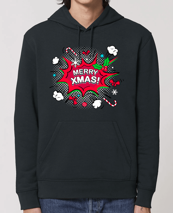 Essential unisex hoodie sweatshirt Drummer Merry XMAS Par MAX AND MORE