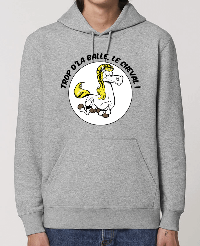 Sweat-Shirt Capuche Essentiel Unisexe Drummer Trop d'la balle, le cheval Par Tomi Ax - tomiax.fr