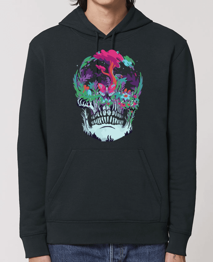 Essential unisex hoodie sweatshirt Drummer Skull nature Par jorrie