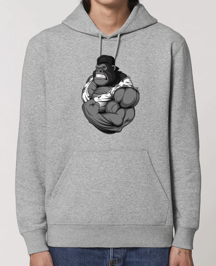 Essential unisex hoodie sweatshirt Drummer Strong Gorilla Par trainingclothes