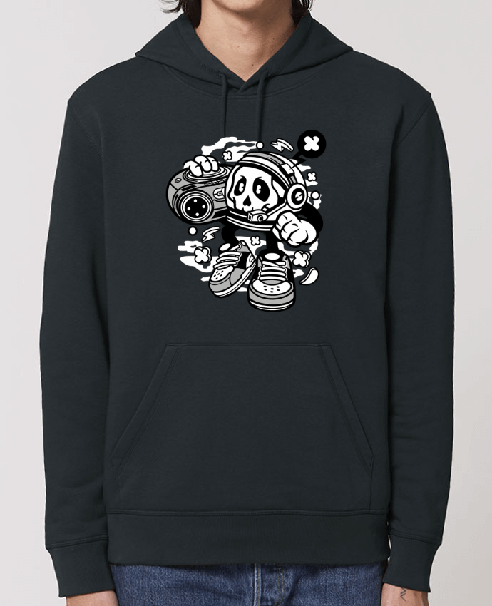 Essential unisex hoodie sweatshirt Drummer Astronaute Boombox Cartoon | By Kap Atelier Cartoon Par Kap Atelier