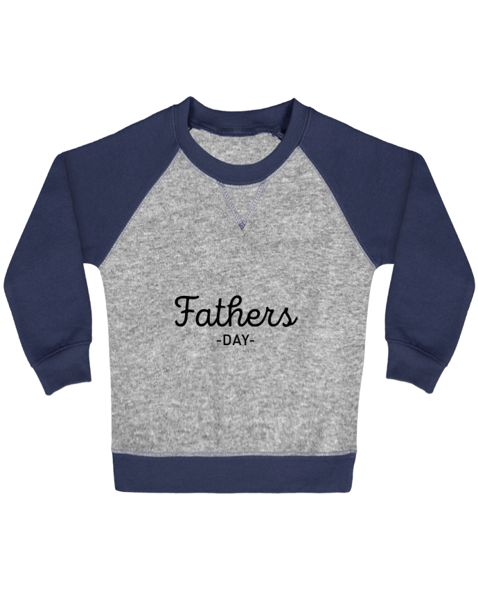 Sweat bébé manches contrastée Father's day par tunetoo