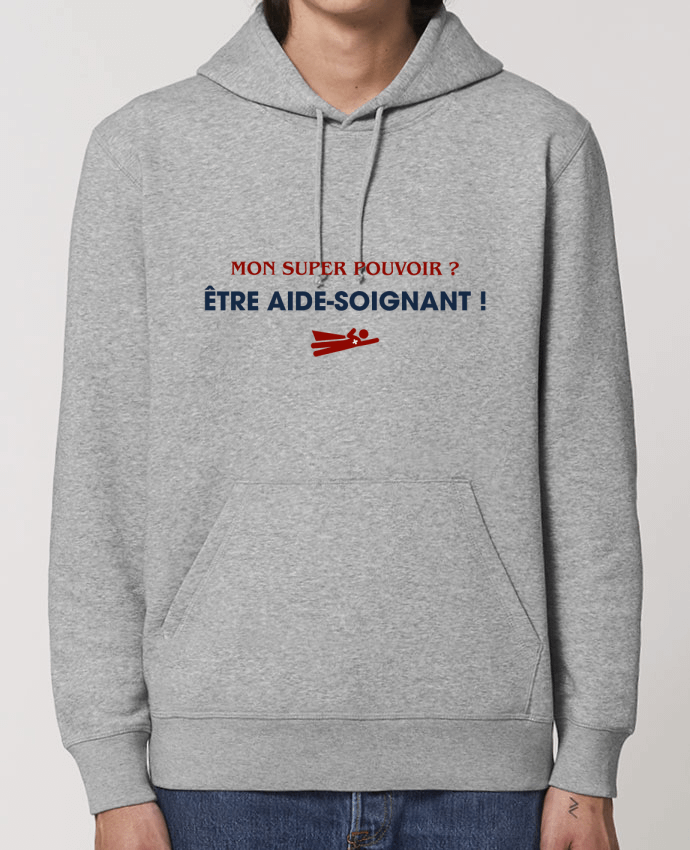 Essential unisex hoodie sweatshirt Drummer Mon super-pouvoir ? être aide-soignant ! Par tunetoo