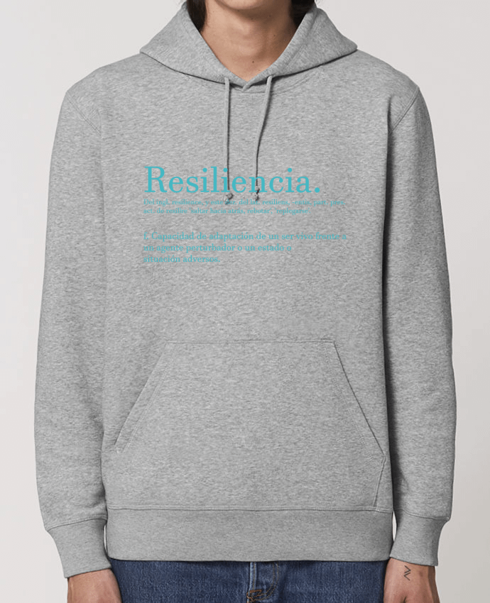 Essential unisex hoodie sweatshirt Drummer Resiliencia Par Cristina Martínez