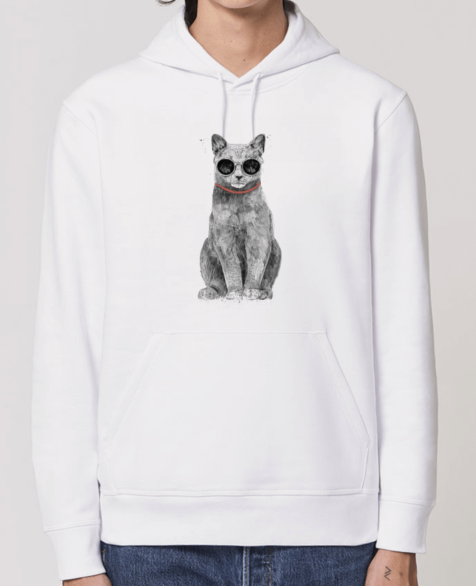 Essential unisex hoodie sweatshirt Drummer Summer Cat Par Balàzs Solti