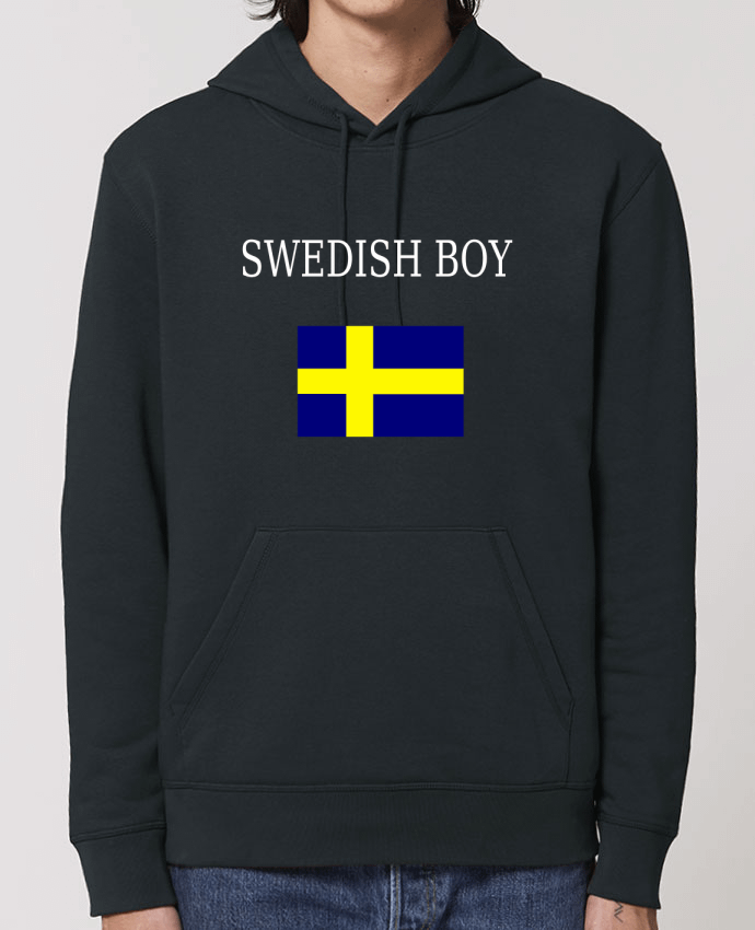 Essential unisex hoodie sweatshirt Drummer SWEDISH BOY Par Dott