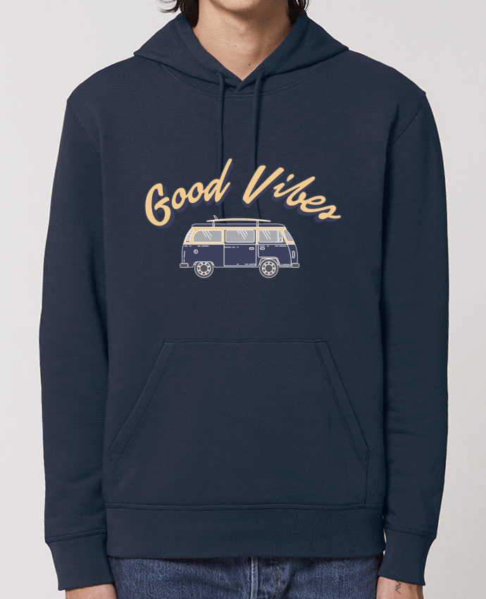 Sweat-Shirt Capuche Essentiel Unisexe Drummer Good vibes - surf Par tunetoo