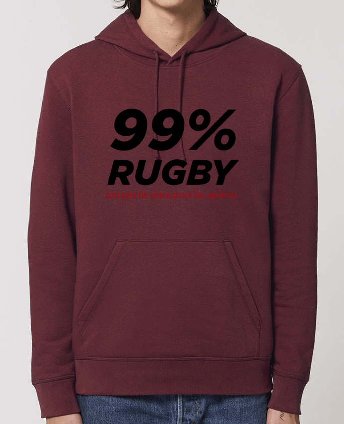 Essential unisex hoodie sweatshirt Drummer 99% Rugby Par tunetoo