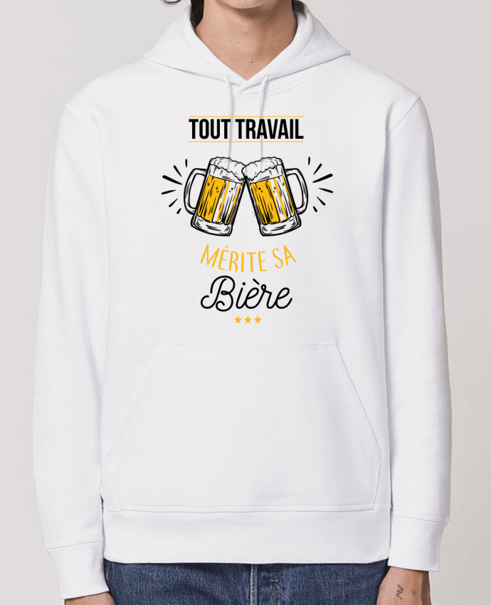 Hoodie Tout travail mérite sa bière Par La boutique de Laura