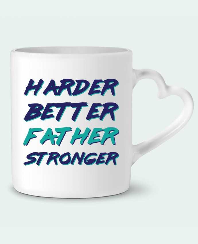 Taza Corazón Harder Better Father Stronger por tunetoo