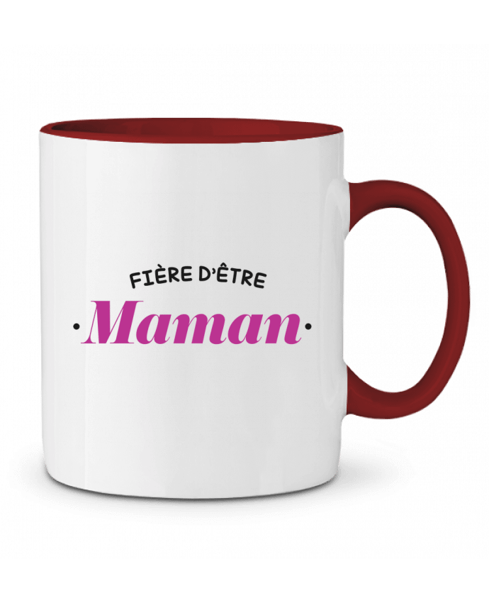 Mug bicolore Fière d'être maman tunetoo
