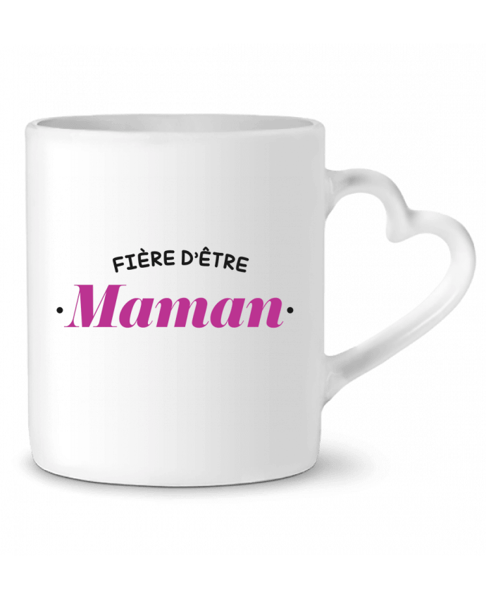 Mug coeur Fière d'être maman par tunetoo