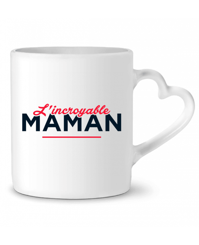 Mug coeur L'incroyable Maman par tunetoo