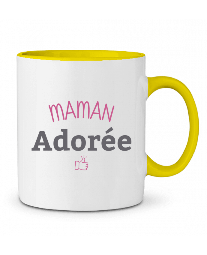 Mug bicolore Maman adorée tunetoo