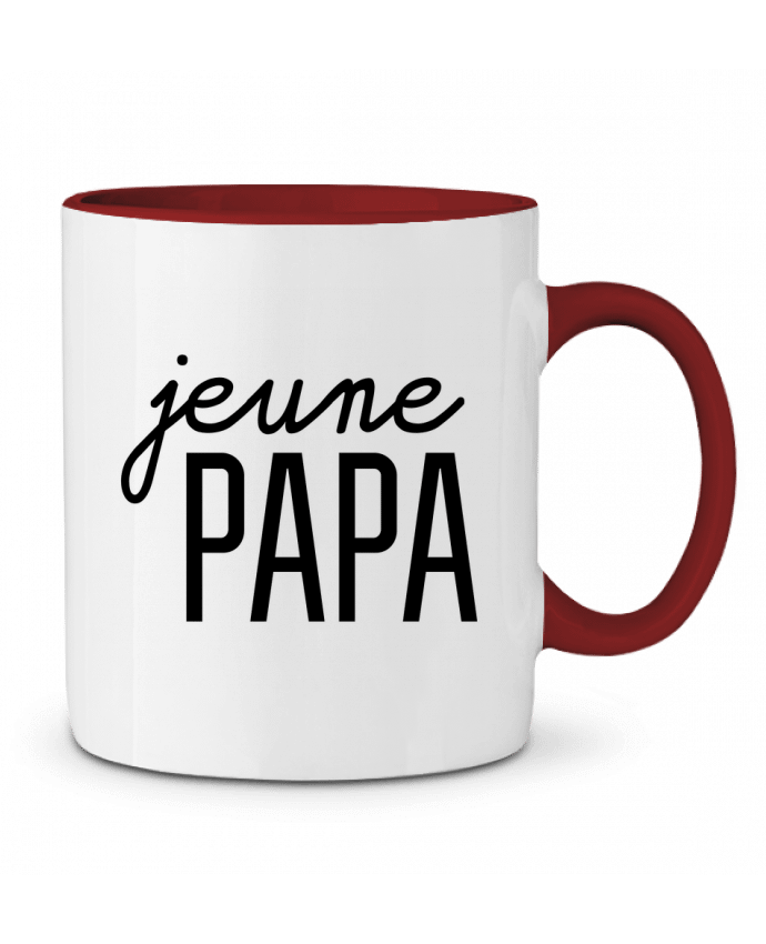 Mug bicolore Jeune papa tunetoo