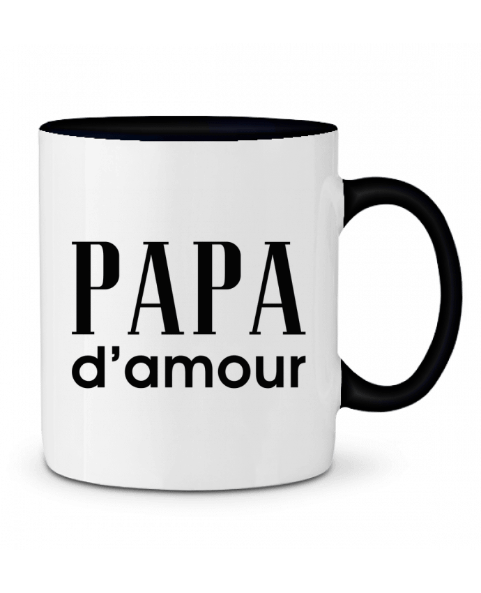 Two-tone Ceramic Mug Papa d'amour tunetoo