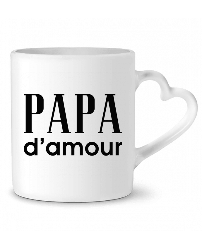 Mug coeur Papa d'amour par tunetoo