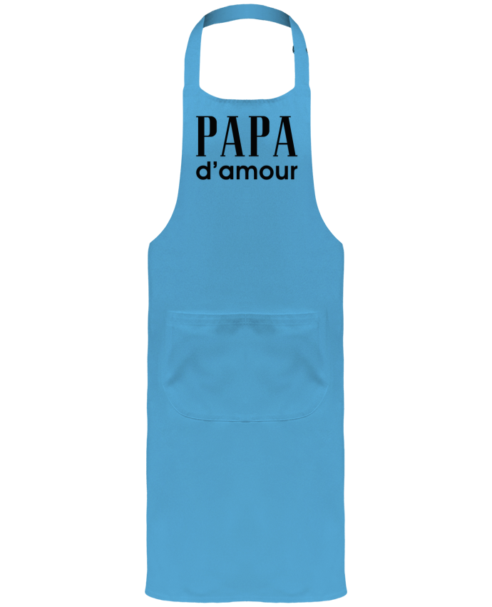 Garden or Sommelier Apron with Pocket Papa d'amour by tunetoo