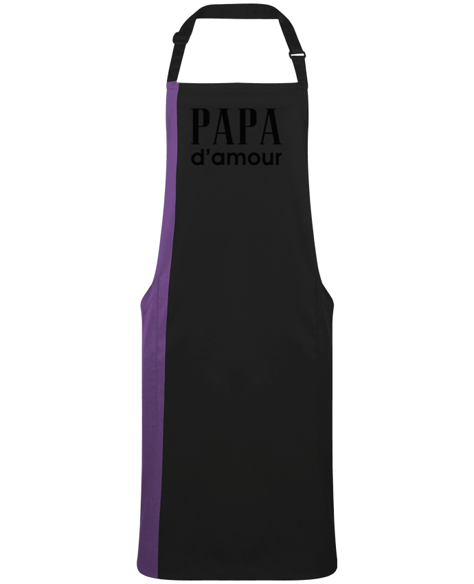 Two-tone long Apron Papa d'amour by  tunetoo