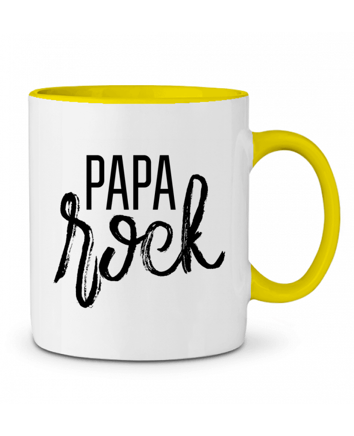 Mug bicolore Papa rock tunetoo