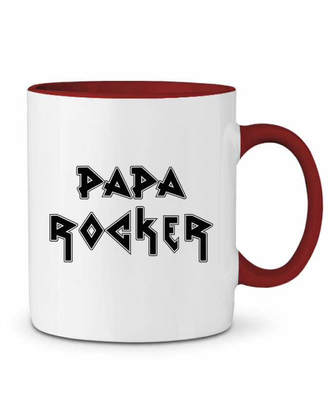Mug bicolore Papa rocker tunetoo