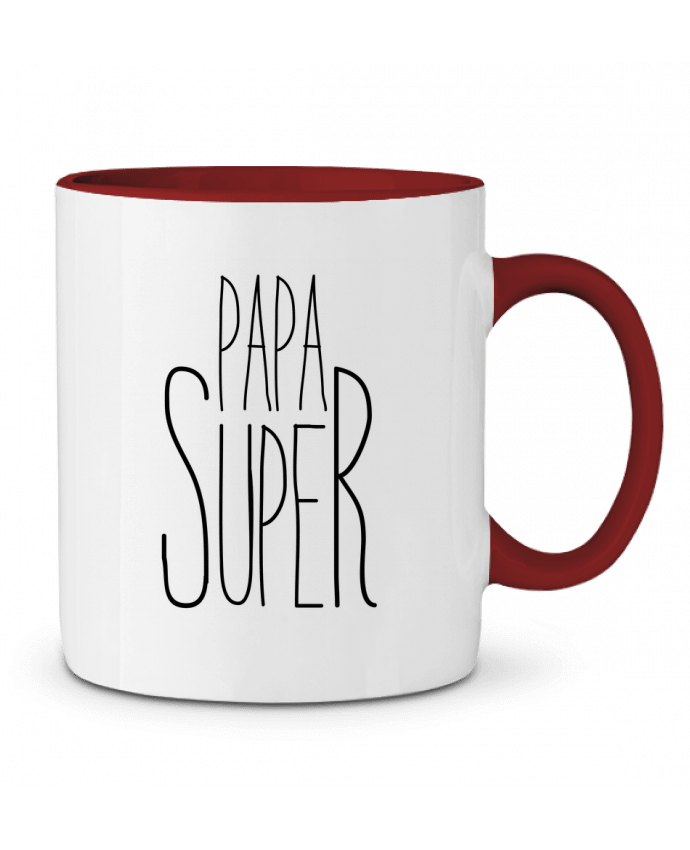 Taza Cerámica Bicolor Papa Super tunetoo