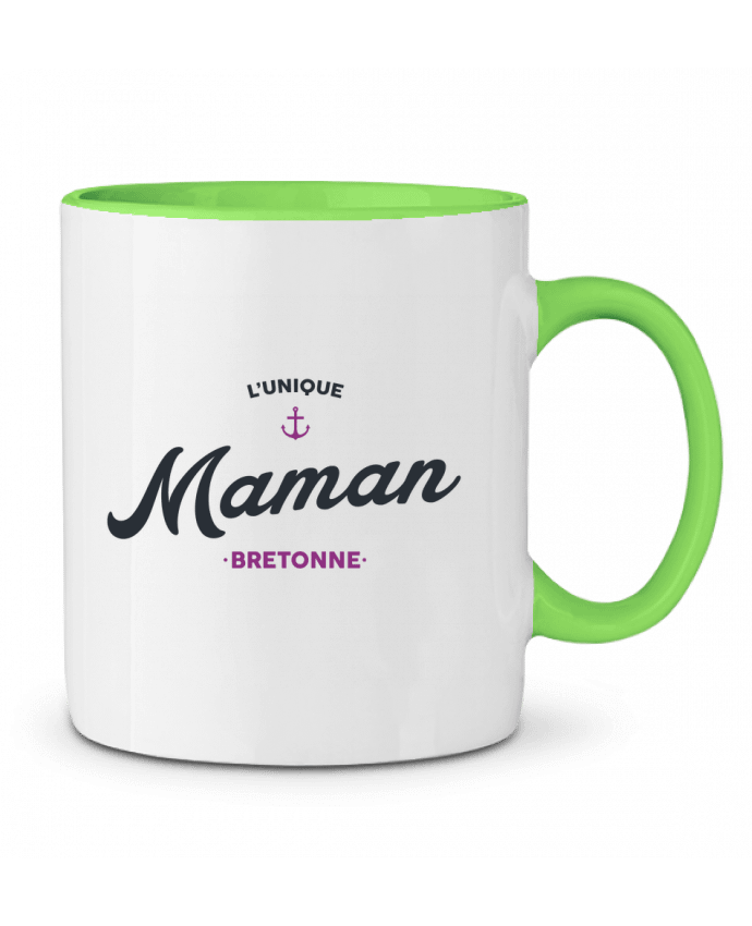 Mug bicolore L'unique maman bretonne tunetoo